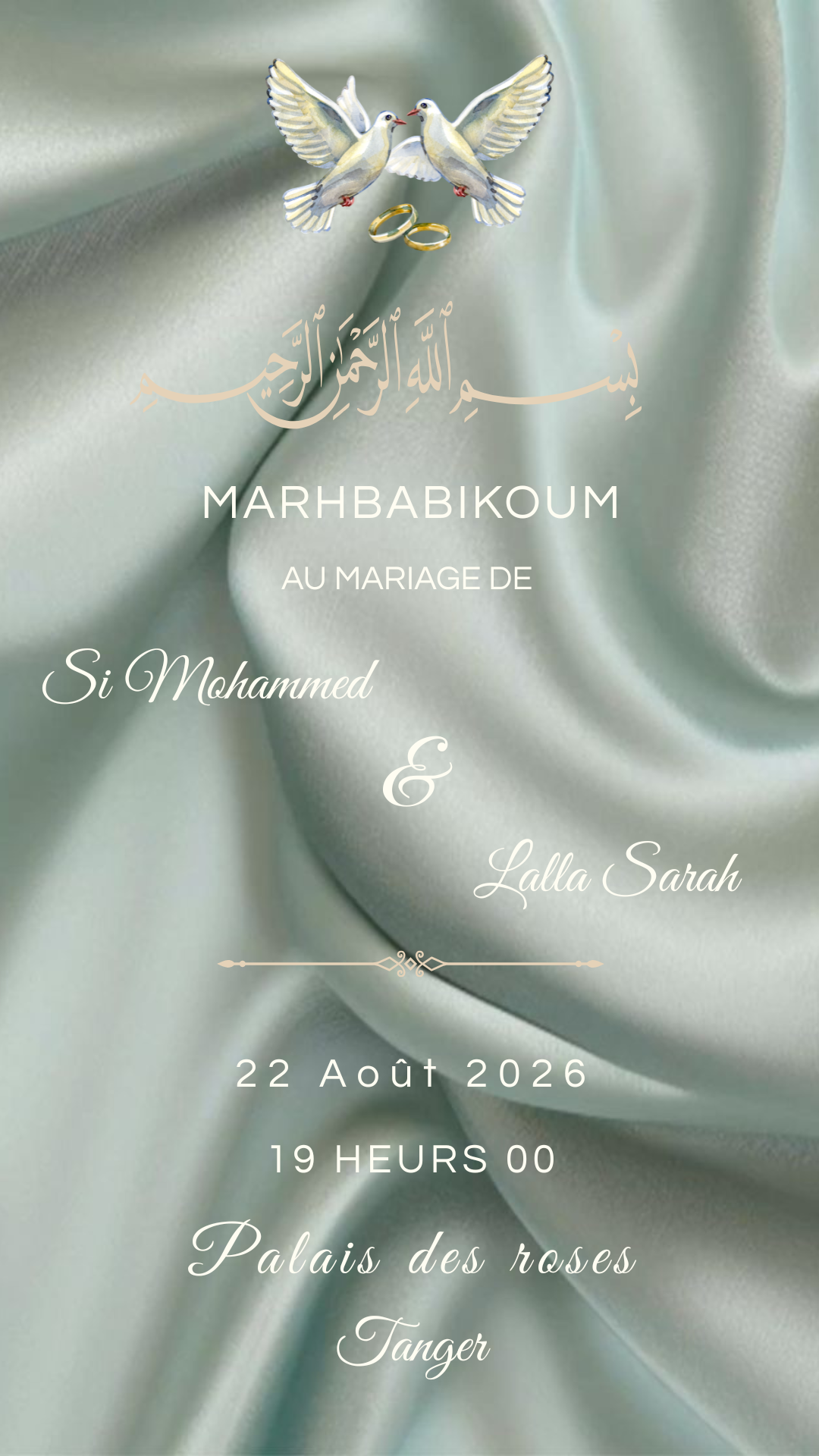 Décor mariage Sarah et Mohammed